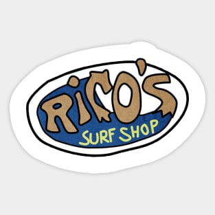 ricos surf shop Sticker